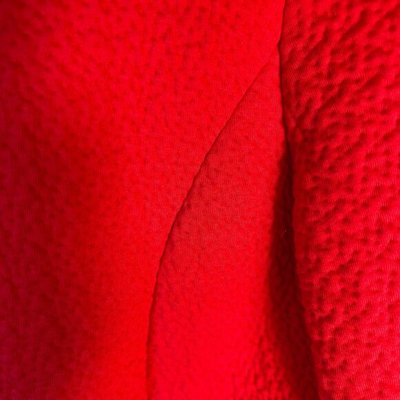 Tonia Debellis Women's Shiloh Red Textured Knit Full-Zip LS Jacket Size L - Picture 6 of 15